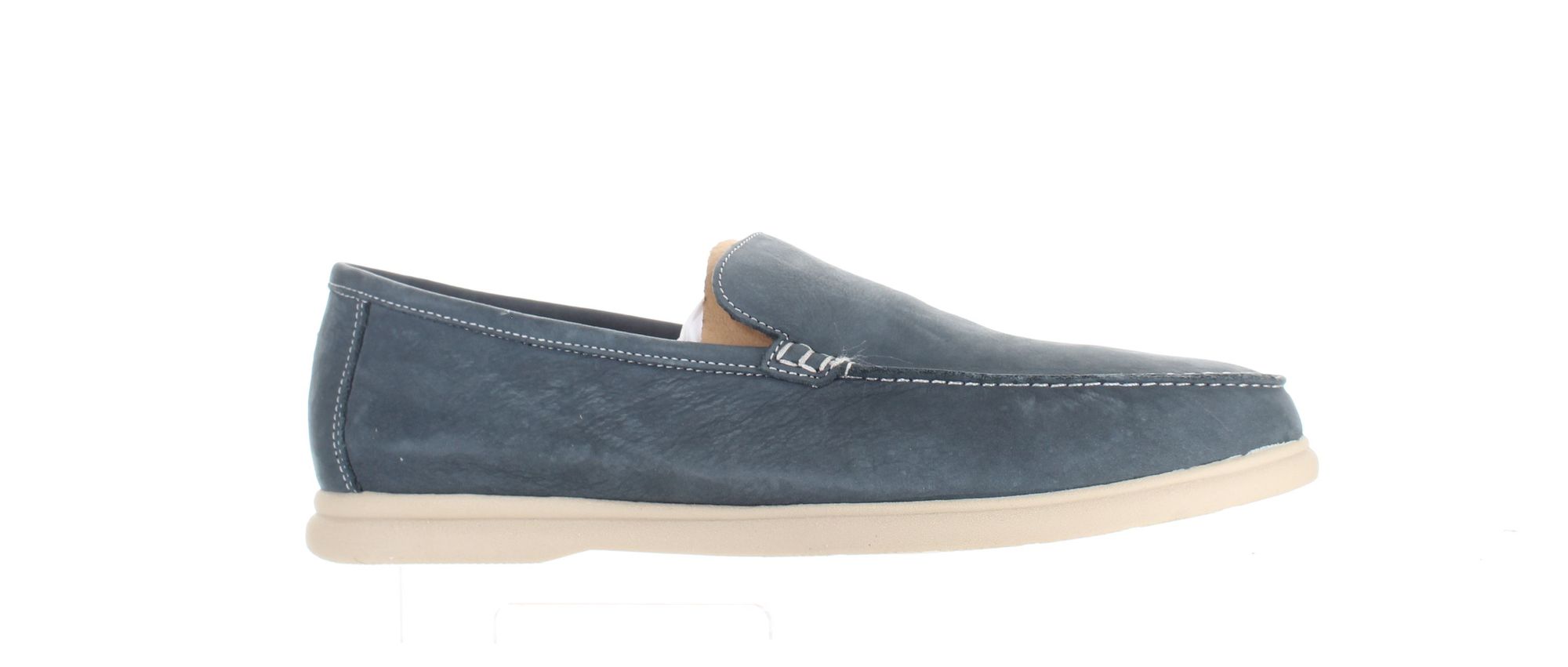 Johnnie-O Navy Loafers Men’s Shoes Johnnie-O - Mox Handsewn Loafer - Blue Size 10.5M... | Depop main image 3