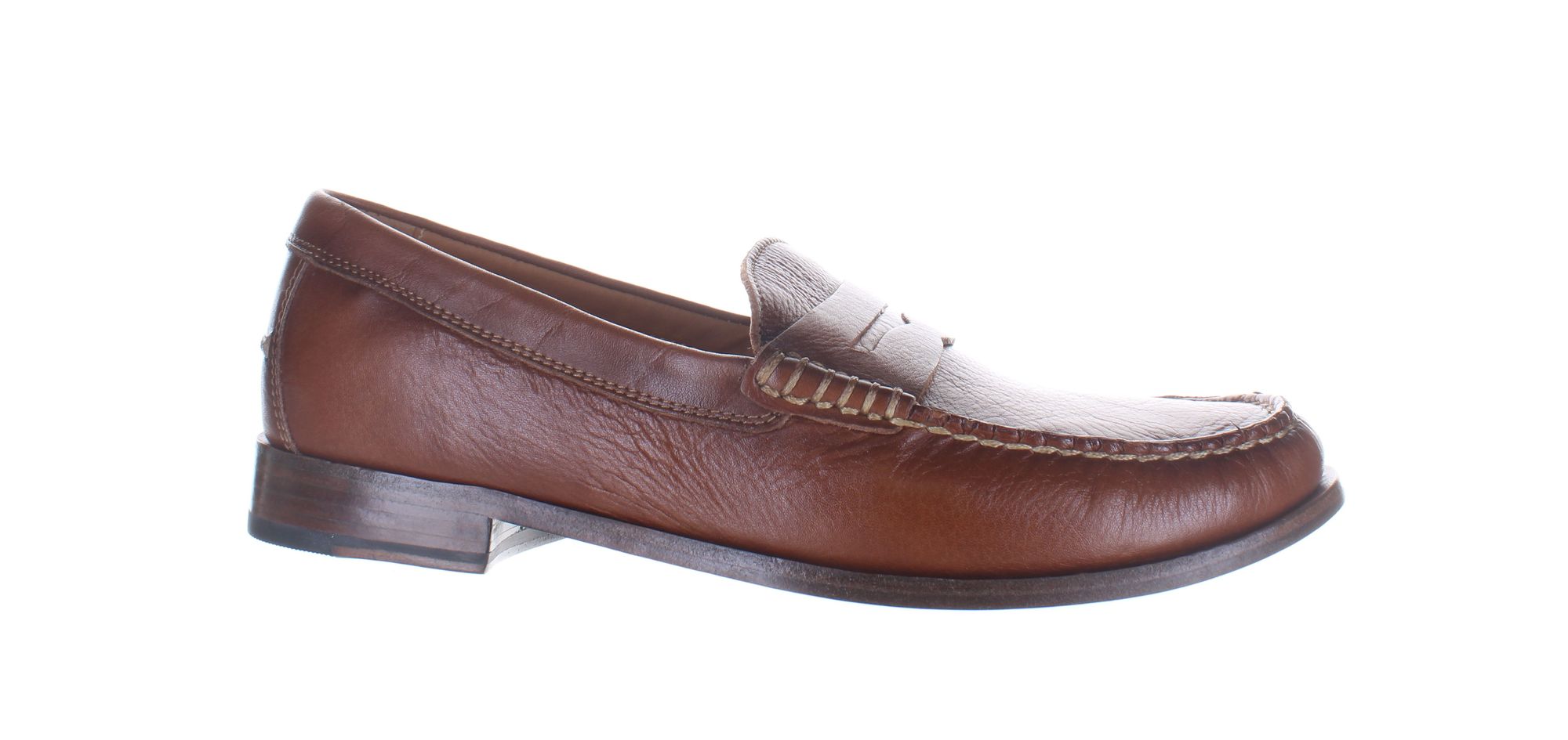 リクエスト Johnnie-O Mens Clubhouse Penny Brown Loafer Casual / Dress Brown