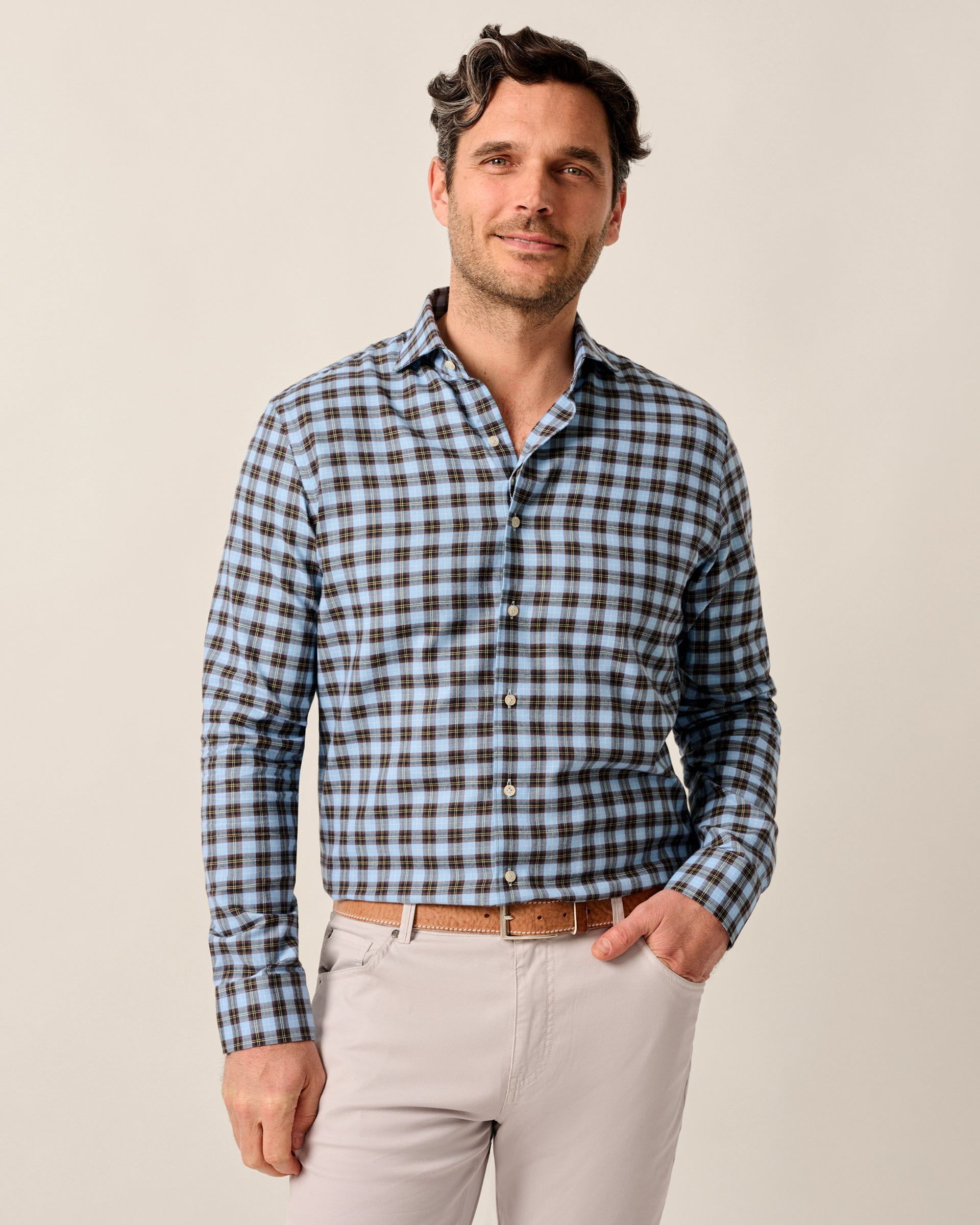 Top Shelf Button Down Shirt - Mackay johnnie-O Mens (7847489) | eBay